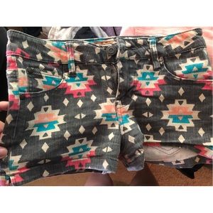 Aztec Printed Shorts